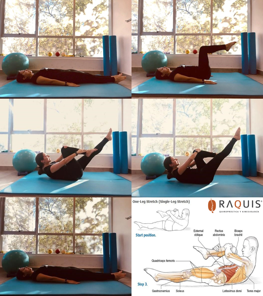 Pilates: ejercicio Single Leg Stretch